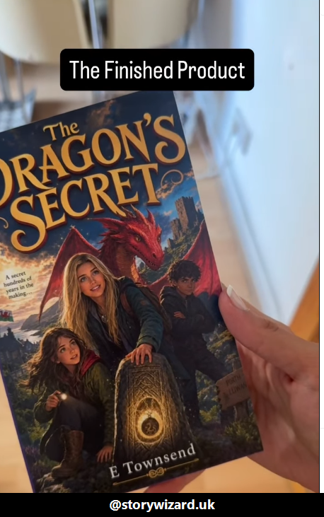 Instagram post by Miss Townsend about the book she created